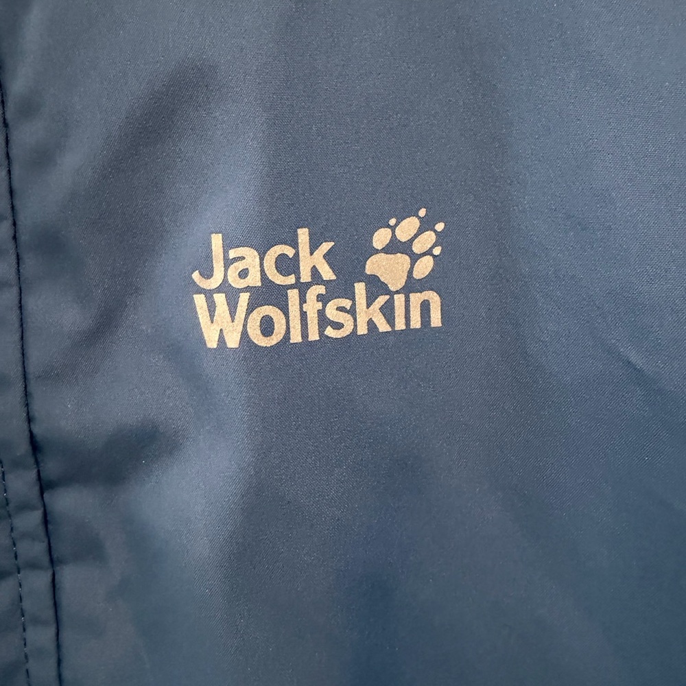 Jack Wolfskin Kids Blue Raincoat - Picture 3 of 6